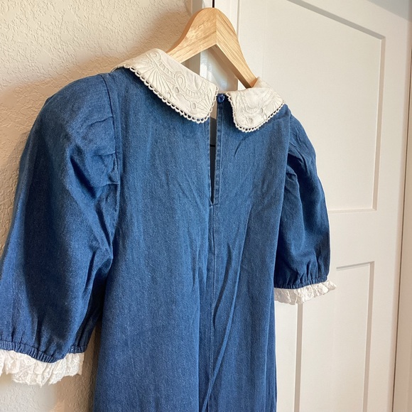 Anthropologie Short-Sleeve Collared Slim Midi Dress Porridge - Picture 9 of 13